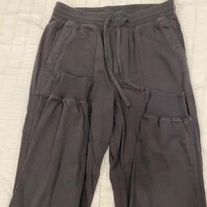 High Waisted Black Cargo